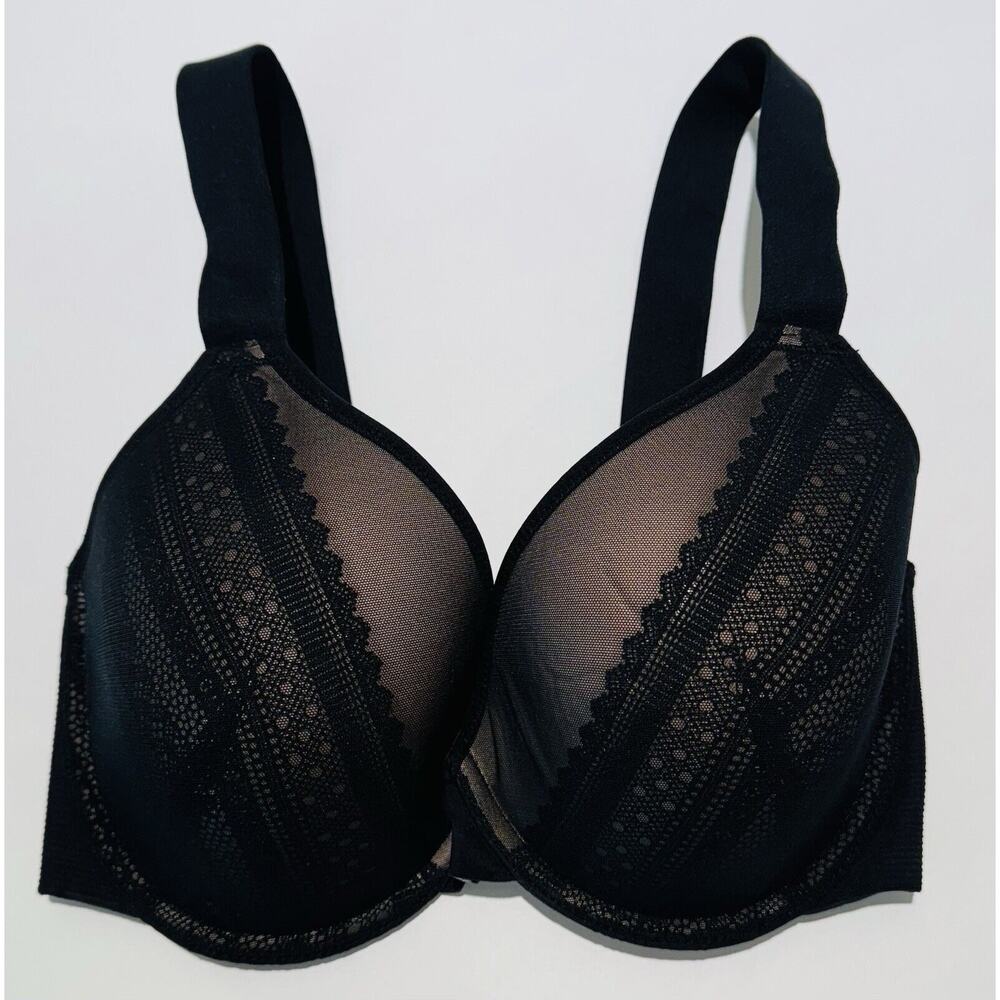 SPANX SPANX Smooth Brallelujah Lightly Lined Full Coverage Bra Black Size 32DD - Picture 2 of 11